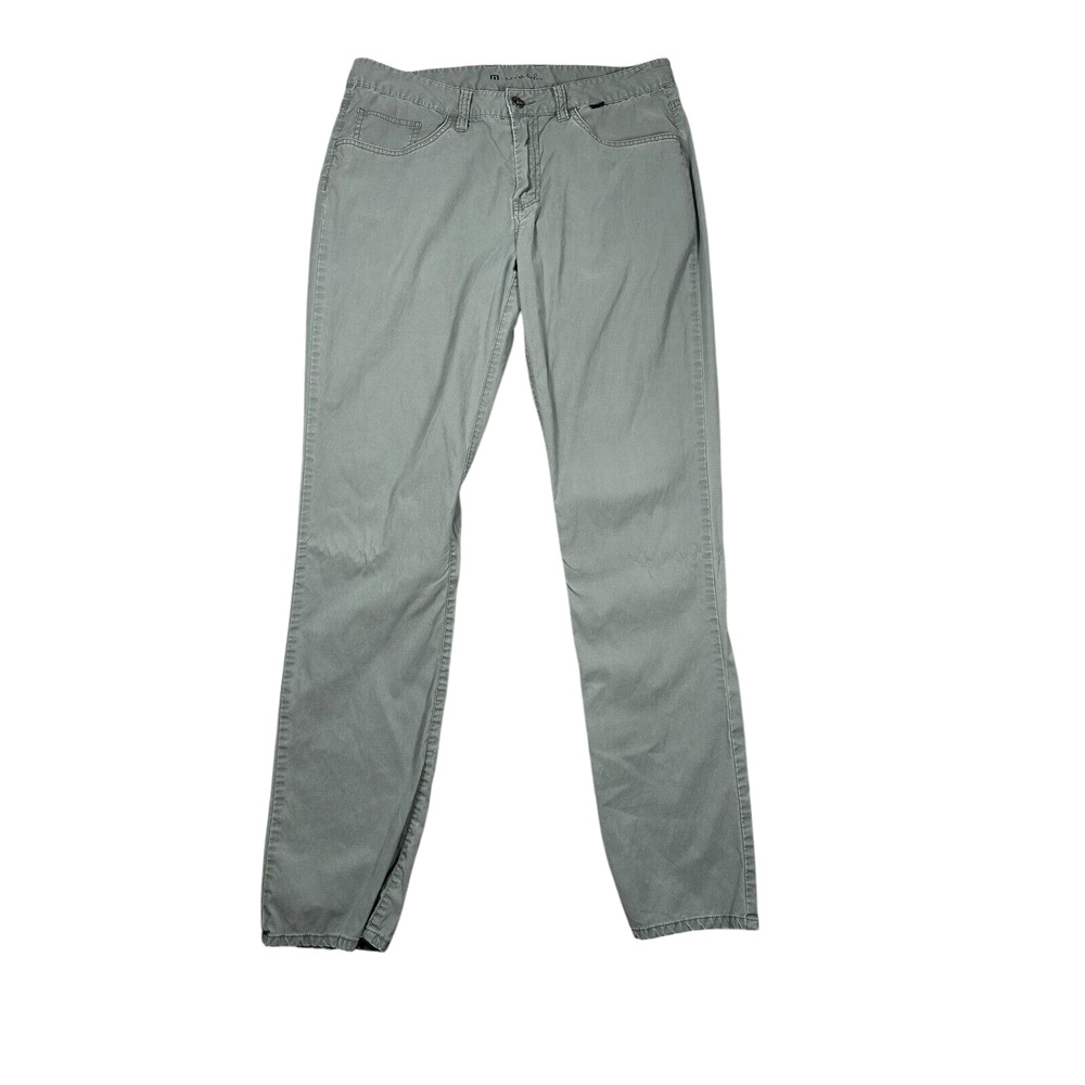 Travis Mathew Trifecta Pants Mens 34x32 Green Tencel Cotton Blend Stretch Golf